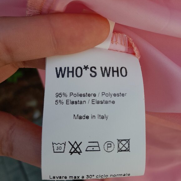 WHO*S WHO Italian Made Pink Shift Dress NWT Great for Homecoming SIZE 6 - Picture 7 of 16